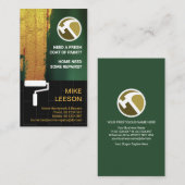 金ゴールドブ絵を描リックウォールハンディマンペインタ 名刺 (正面/裏面)