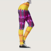 金ゴールドプラムパープルとターコイズ レギンス (右)