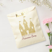 金ゴールドプリンセスキャッスルバースデーパーティー フェイバーバッグ (封をした状態)
