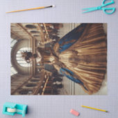 金ゴールドプリンセススチームパンクビクトリアンデクページ 薄葉紙 (クラフト)