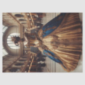 金ゴールドプリンセススチームパンクビクトリアンデクページ 薄葉紙 (正面)