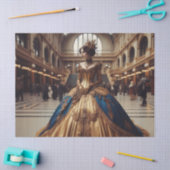 金ゴールドプリンセススチームパンクビクトリアンデクページ 薄葉紙 (クラフト)