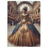 金ゴールドプリンセススチームパンク産業ビクトリアン産業 クリップボード (裏面)