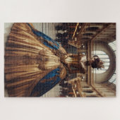 金ゴールドプリンセススチームパンク産業ビクトリアン産業 ジグソーパズル (横)