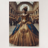 金ゴールドプリンセススチームパンク産業ビクトリアン産業 ジグソーパズル (縦)