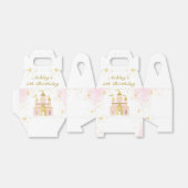 金ゴールドプリンセス城バースデーパーティーのお願いボックス フェイバーボックス (折り畳みなし)