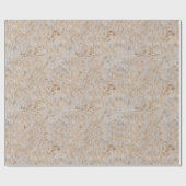 金ゴールドプリント金属包み紙 ラッピングペーパー (フラット)