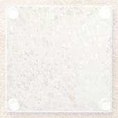 金ゴールドプリント金属 ガラスコースター (裏面)