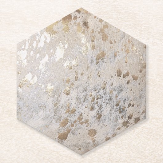 金ゴールドプリント金属 ペーパーコースター (正面)