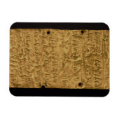 金ゴールドプレートとフェニキア碑文,サンタから マグネット (横)