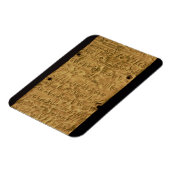 金ゴールドプレートとフェニキア碑文,サンタから マグネット (左側)