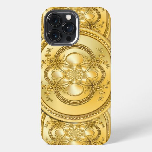 金ゴールドプレート iPhoneケース (裏面)