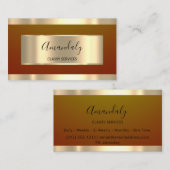 金ゴールドプロフェッショナルコンサルティングほこりっぽい草原 名刺 (正面/裏面)