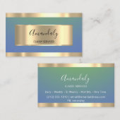 金ゴールドプロフェッショナルコンサルティングダスティブルービップ 名刺 (正面/裏面)