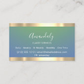 金ゴールドプロフェッショナルコンサルティングダスティブルービップ 名刺 (裏面)