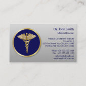 金ゴールドプロフェッショナルブルーメディカルカドゥセウス 予約カード (正面)