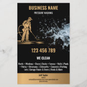 金ゴールドプロフェッショナル加圧洗浄力洗浄 チラシ (正面)