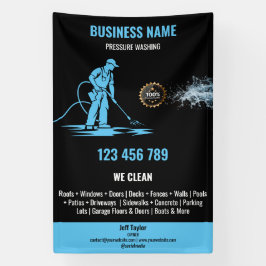 金ゴールドプロフェッショナル加圧洗浄力洗浄 横断幕