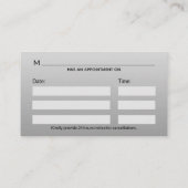 金ゴールドプロフェッショナル医用カドゥセウス 予約カード (裏面)