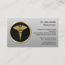 金ゴールドプロフェッショナル医用カドゥセウス 予約カード