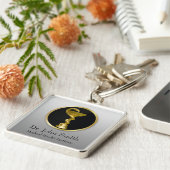 金ゴールドプロフェッショナル医療衛生ボウル キーホルダー (側面)