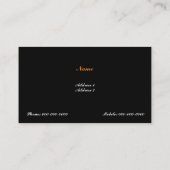 金ゴールドプールキュー 名刺 (裏面)