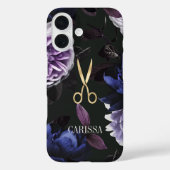 金ゴールドヘアスタイリストエレガントのフローラ Case-Mate iPhoneケース (裏面)