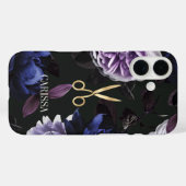 金ゴールドヘアスタイリストエレガントのフローラ Case-Mate iPhoneケース (裏面 (横))