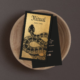 金ゴールドヘビ名刺 名刺