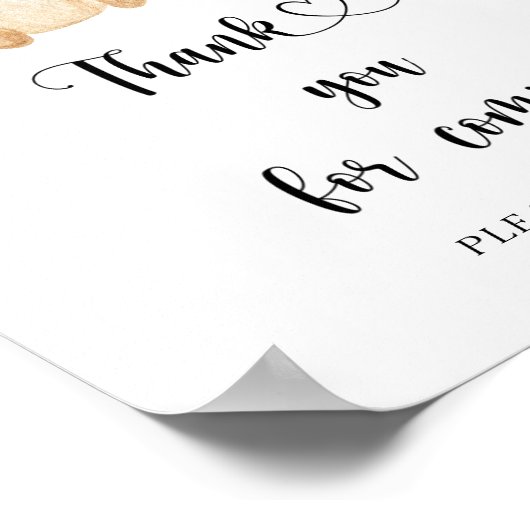 金ゴールドベア\ポスター来ありがとう ポスター (角)