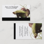 金ゴールドベッタシャムの戦闘魚 名刺 (正面/裏面)