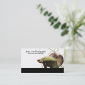 金ゴールドベッタシャムの戦闘魚 名刺 (スタンド正面)