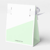 金ゴールドベビーグリーンパーソナライズされたベビーシャワーお願いボックス フェイバーボックス (裏面サイド)