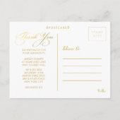 金ゴールドベビーサンキューsip&seeはがき 案内ポストカード (裏面)