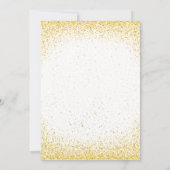 金ゴールドベビーシャワー招待状 招待状 (裏面)