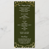 金ゴールドベビーズブレスフローラオリーブ結婚式 プログラム (裏面)