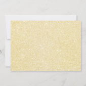 金ゴールドベビーバルーンボーイ赤ちゃんシャワー写真招待 招待状 (裏面)