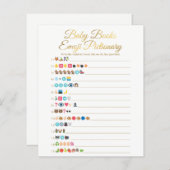 金ゴールドベビーブック絵文字ゲーム (正面/裏面)