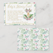 金ゴールドベビー図書図書依頼キラフェボホフローラ エンクロージャーカード (正面/裏面)