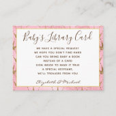 金ゴールドベビー図書図書要求ピンク金ゴールドプリンセス エンクロージャーカード (正面)