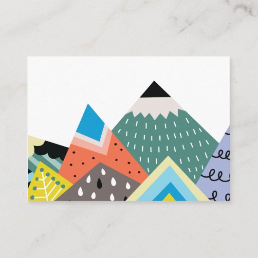 金ゴールドベビー図書図書要求山キツネ おもしろい エンクロージャーカード (裏面)