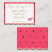 金ゴールドベビー書図書要求One In Miloテーマ エンクロージャーカード (正面/裏面)