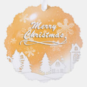 金ゴールドベビー第1回クリスマスカスタムオーナメント オーナメントカード (裏面)