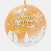 金ゴールドベビー第1回クリスマスカスタムオーナメント セラミックオーナメント (裏面)