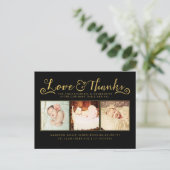 金ゴールドベビー誕生発表SIP & Seeポストカード 案内ポストカード (スタンド正面)