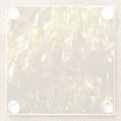 金ゴールドベベルドクリスタルガラスコースター ガラスコースター (裏面)