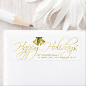 金ゴールドベルエレガントズハッピーホリデーズ住所 シール (インサイチュ)