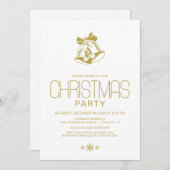 金ゴールドベルクリスマスパーティー 招待状 (正面/裏面)