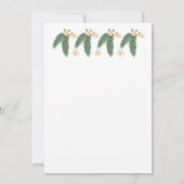 金ゴールドベルズスターズパインクリスマスパーティの招待状 招待状 (裏面)