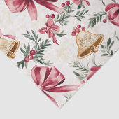 金ゴールドベルピンク弓クリスマス 薄葉紙 (詳細)